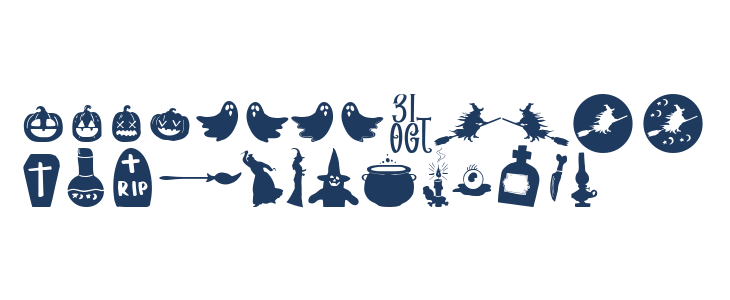Halloween Dreams Doodles Lowercase