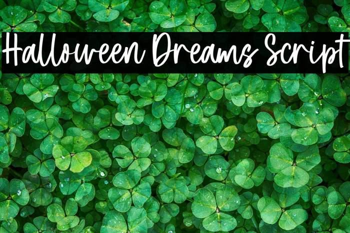 Halloween Dreams Script Example 1