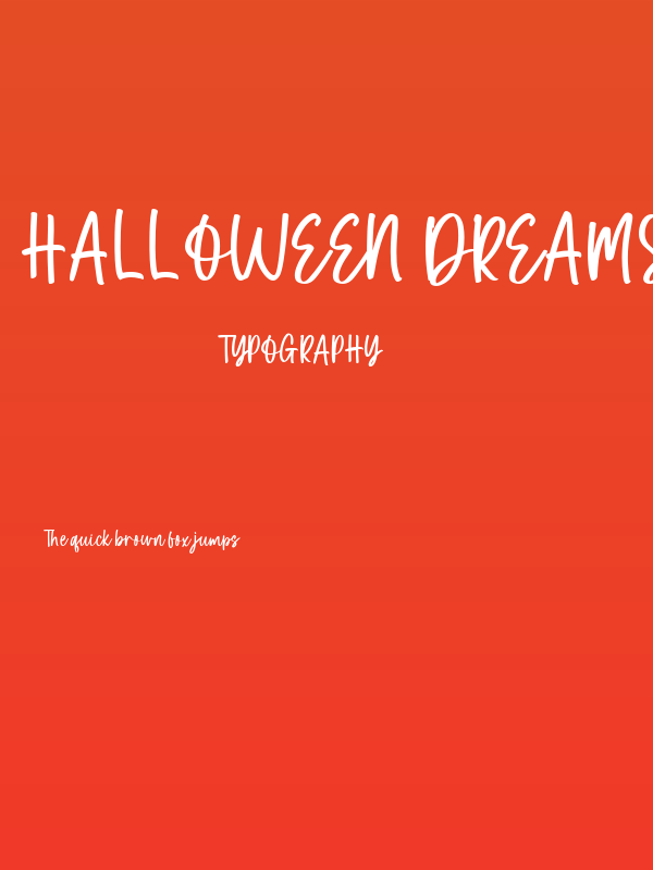 Halloween Dreams Script Poster