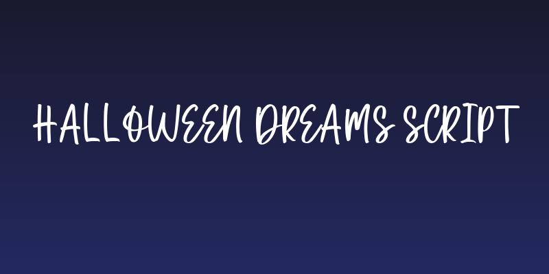 Halloween Dreams Script Social Header