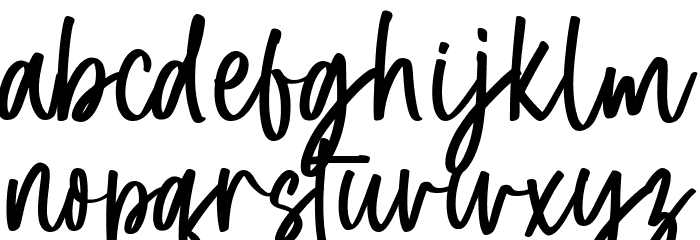 Halloween Dreams Script Font LOWERCASE
