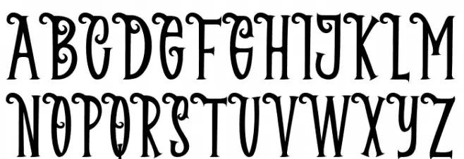 Halloween Dreams Schriftart Groß