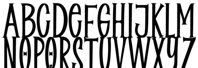 Halloween Dreams フォント 小文字