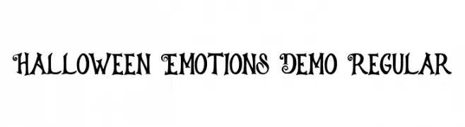 Halloween Emotions Demo Regular  नि: शुल्क फ़ॉन्ट्स डाउनलोड