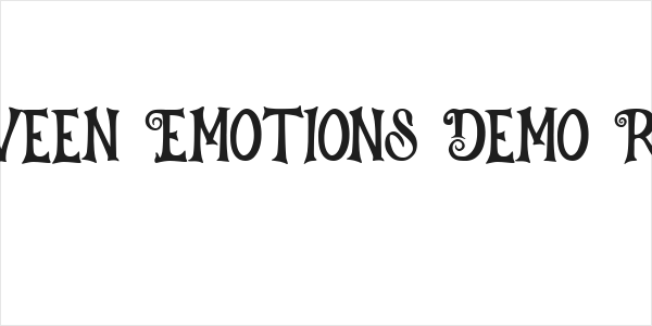 Halloween Emotions Demo Regular Logo