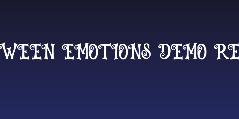 Halloween Emotions Demo Regular Social Header