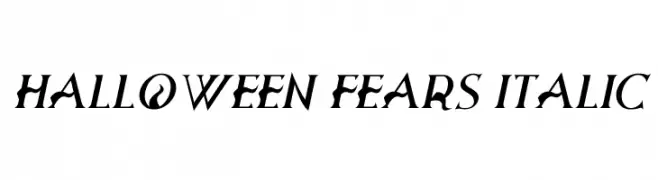 Halloween Fears Italic  フリーフォントのダウンロード