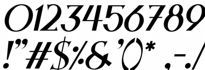 Halloween Fears Italic Font OTHER CHARS