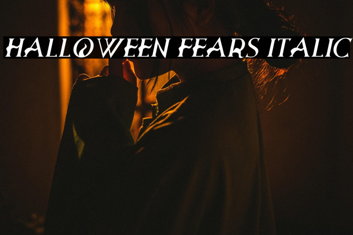 Halloween Fears Italic Example 3