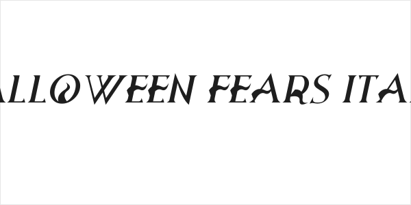 Halloween Fears Italic Logo