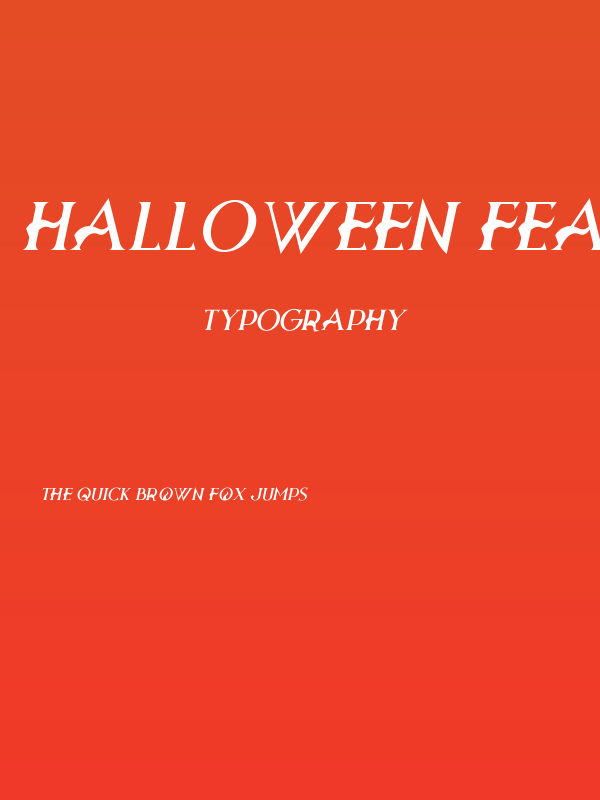 Halloween Fears Italic Poster