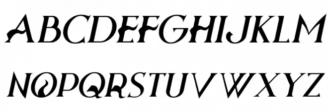 Halloween Fears Italic Caratteri MINUSCOLO