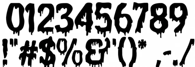 Halloween Fright Regular Font OTHER CHARS