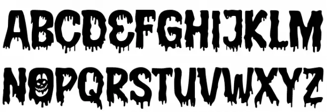 Halloween Fright Regular फ़ॉन्ट लोअरकेस