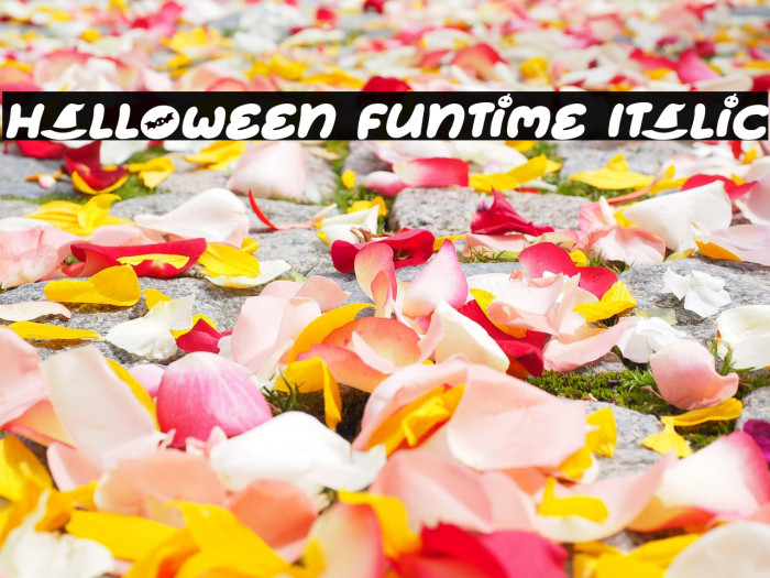 Halloween Funtime Italic Example 1