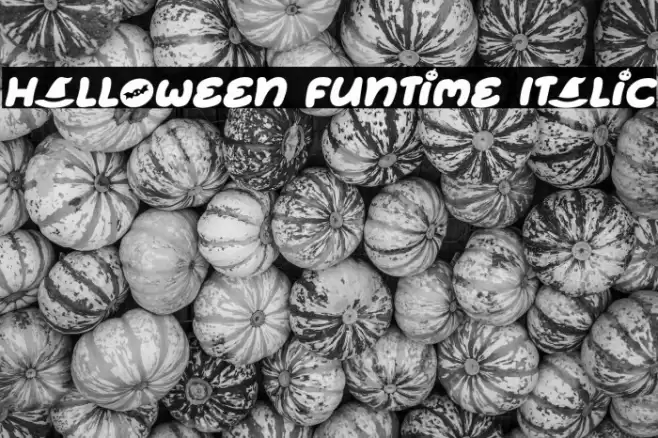 Halloween Funtime Italic Font examples
