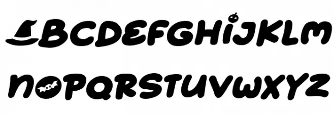 Halloween Funtime Italic Шрифта строчной