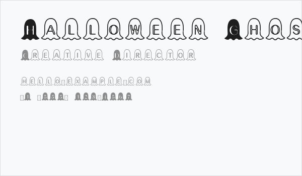 Halloween Ghost Business Card