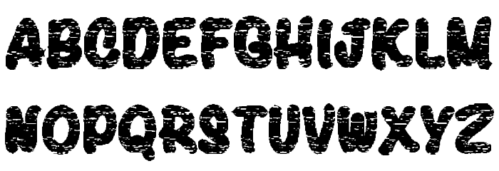 Halloween Grunge Schriftart Kleinbuchstaben