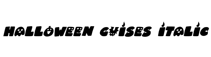 Halloween Guises Italic  Free Fonts Download