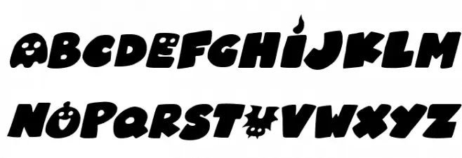 Halloween Guises Italic Fonte MAIÚSCULAS