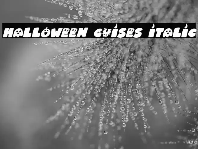 Halloween Guises Italic Polices examples