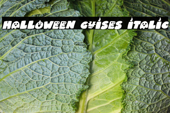 Halloween Guises Italic Example 2