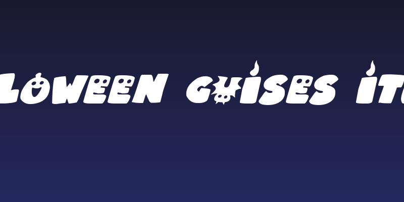 Halloween Guises Italic Social Header