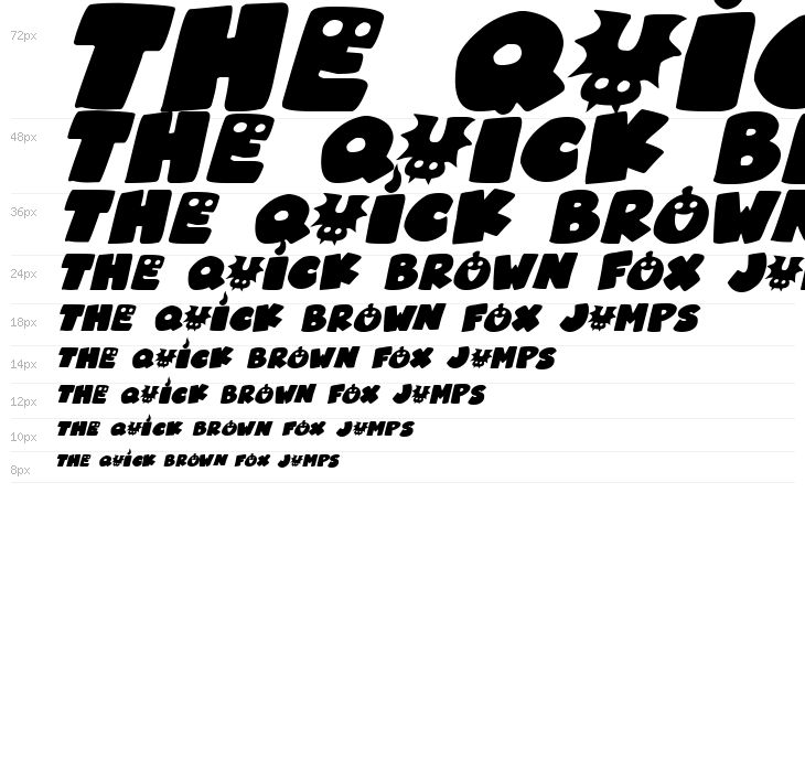 Halloween Guises Italic Waterfall