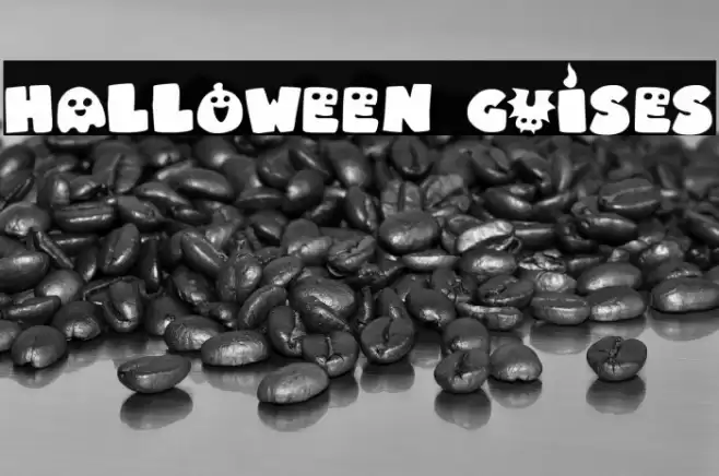 Halloween Guises Schriftart examples