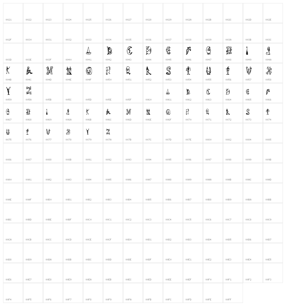 Halloween Happy Character Map