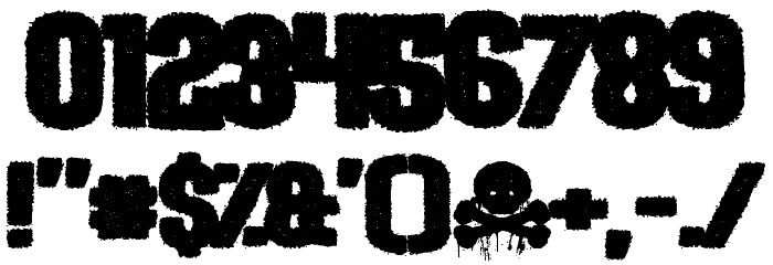 Halloween * Heresy Font OTHER CHARS