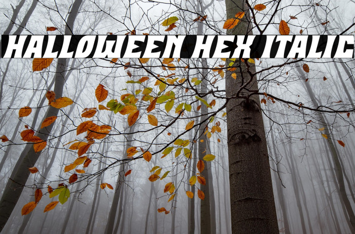 Halloween Hex Italic Example 2