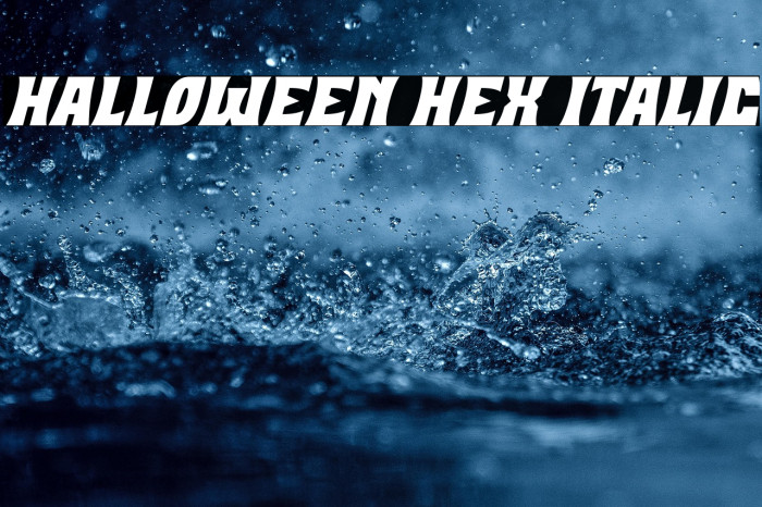 Halloween Hex Italic Example 3