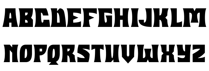 Halloween Hex Font LOWERCASE
