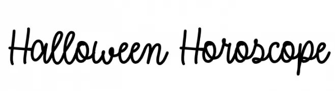 Halloween Horoscope  font caratteri gratis
