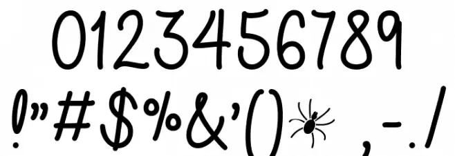 Halloween Horoscope Font OTHER CHARS