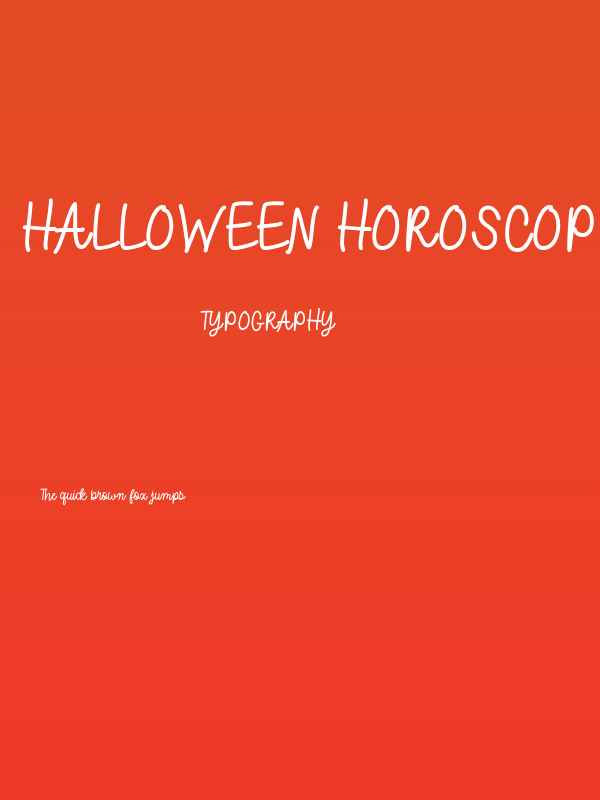 Halloween Horoscope Poster
