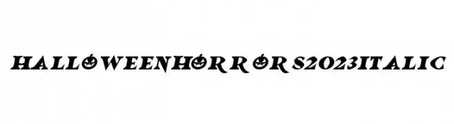 Halloween Horrors 2023 Italic  नि: शुल्क फ़ॉन्ट्स डाउनलोड