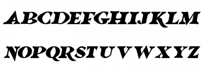 Halloween Horrors 2023 Italic Schriftart Groß