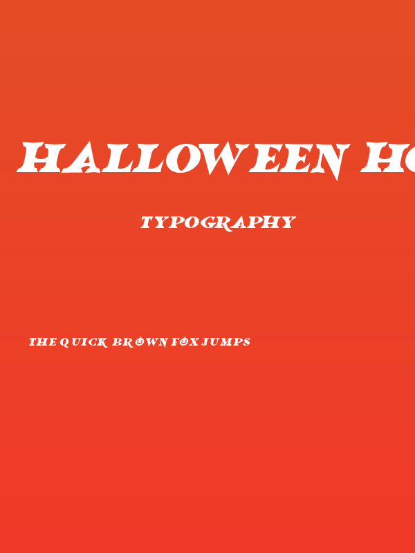 Halloween Horrors 2023 Italic Poster