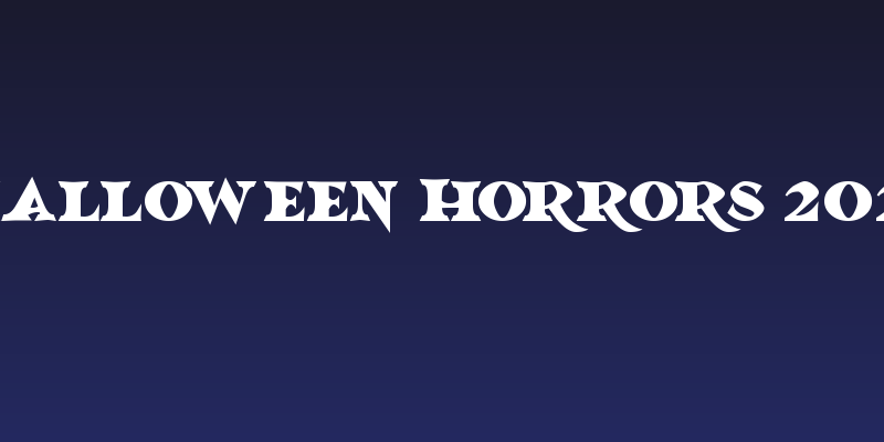 Halloween Horrors 2023 Social Header