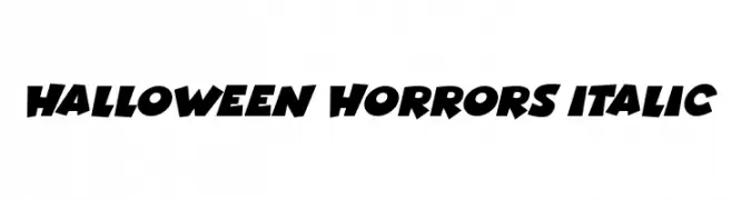 Halloween Horrors Italic  フリーフォントのダウンロード