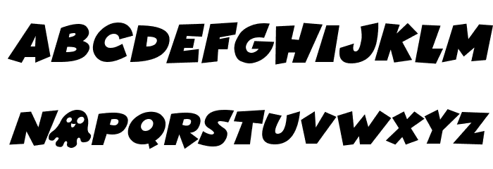 Halloween Horrors Italic Font UPPERCASE