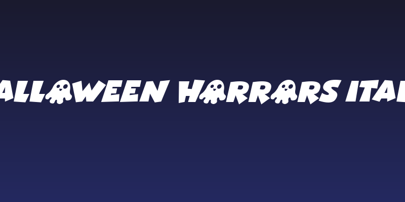 Halloween Horrors Italic Social Header