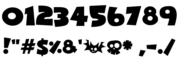 Halloween Horrors Font OTHER CHARS