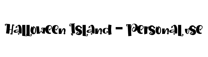 Halloween Island - Personal use  नि: शुल्क फ़ॉन्ट्स डाउनलोड