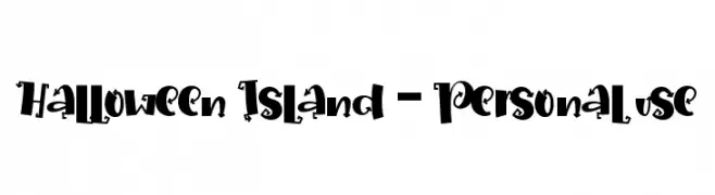Halloween Island - Personal use  नि: शुल्क फ़ॉन्ट्स डाउनलोड