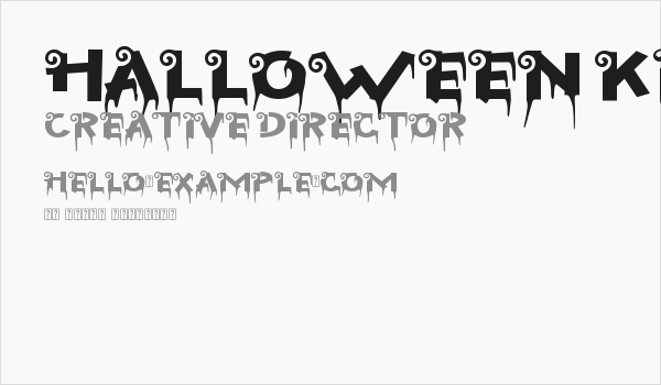 Halloween Kingdom Business Card