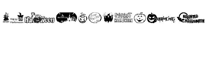 Halloween Logo Font OTHER CHARS